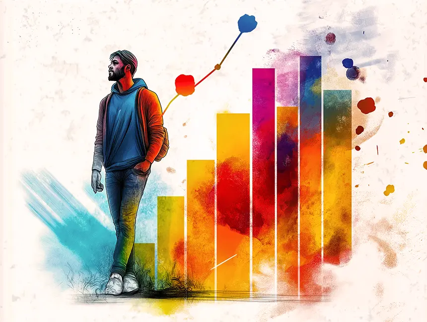 Homem a caminhar ao lado de um gráfico de barras colorido ascendente, simbolizando crescimento financeiro e sucesso nos investimentos. O guia para iniciar investimentos com Livil Traxquent Phigra oferece ferramentas inteligentes baseadas em IA para maximizar oportunidades e alcançar estabilidade financeira. Homem a caminhar ao lado de um gráfico de barras colorido ascendente, simbolizando crescimento financeiro e sucesso nos investimentos. O guia para iniciar investimentos com Livil Traxquent Phigra oferece ferramentas inteligentes baseadas em IA para maximizar oportunidades e alcançar estabilidade financeira.